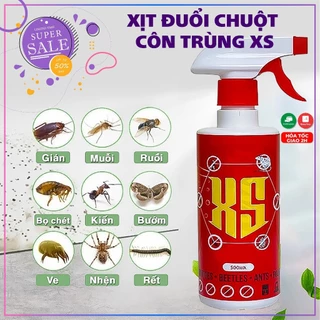 Xịt Đuổi Chuột Và Côn Trùng X1,XS Dùng Cho Mọi Nhà kèm vòi xịt