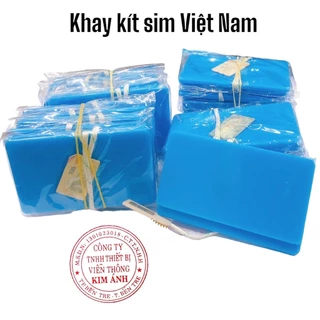 Khay Kít Sim Màu Xanh hàng Việt Nam, thiết bị hỗ trợ người dùng kích hoạt nhanh sim mà không cần bẻ sim