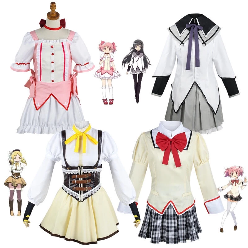 Bộ Tóc Giả Hóa Trang Nhân Vật Anime Puella Magi Madoka Magica Kaname Madoka Akemi Homura Tomoe