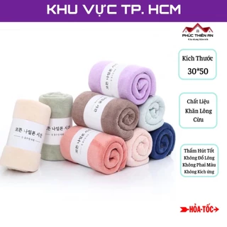 Khăn mặt lông cừu Hàn Quốc - Mềm mịn, thấm hút