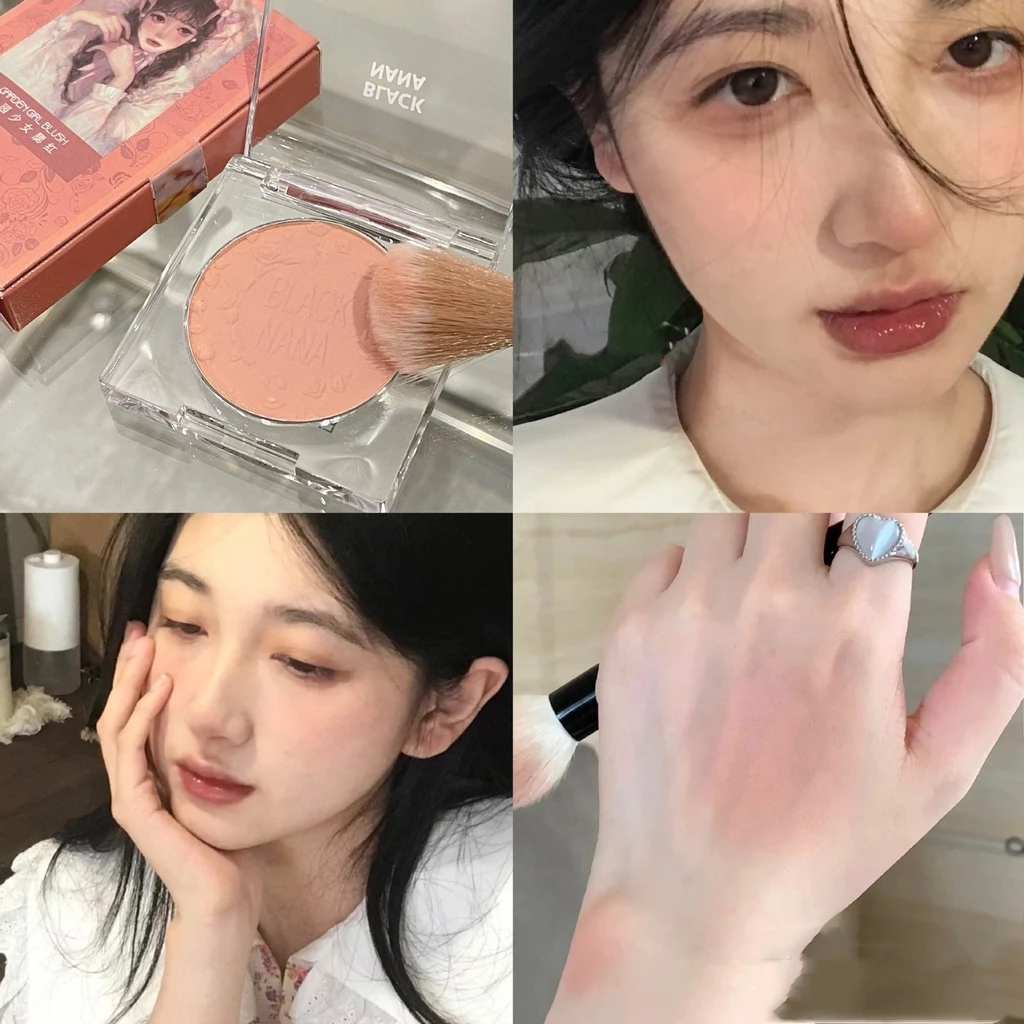 Phấn Má Hồng Màu Lì Tự Nhiên Không Thấm Nước NANA Beauty Mờ / Matte