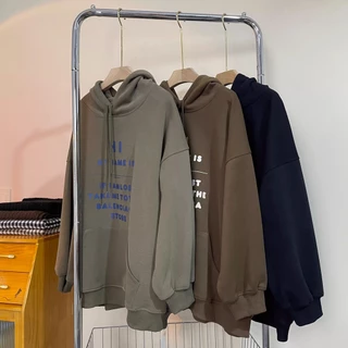 Mẫu mới áo hoodies nỉ nam nữ họa tiết chữ giữa ngực sozo ao top 90000220