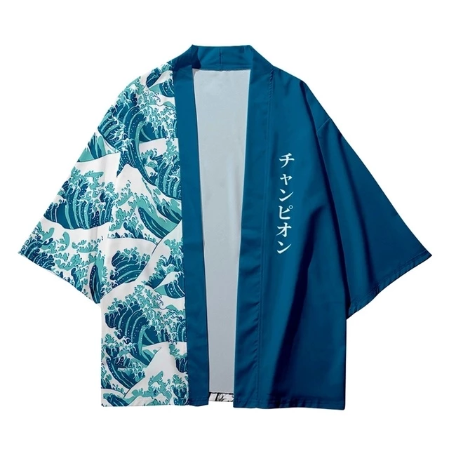 Áo Khoác Kimono In Họa Tiết Samurai Nhật Bản Cho Nam Nữ