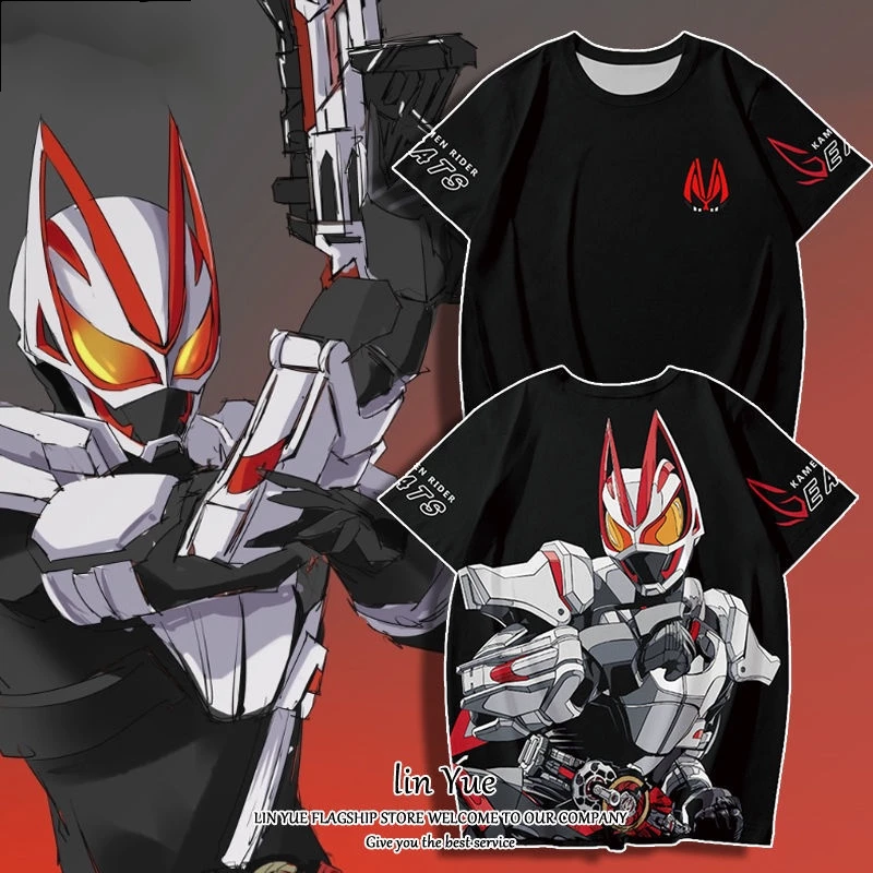 Áo Thun Tay Ngắn Hóa Trang Kamen Rider Masked Rider GEATS DGP JGP Cho Nam Và Nữ