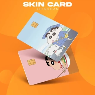 (MUA 1 TẶNG 1) Skin Card, ATM Chủ Đề Shinchan | Miếng Dán Thẻ ATM, Thẻ Chung Cư Trang Trí - Chống Nước