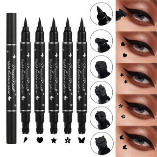 Stamp eyeliner star butterfly seal long-lasting beauty double-head waterproof eye makeup