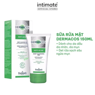 Sữa Rửa Mặt Farmona Giúp Loại Bỏ Mọi Bụi Bẩn Lượng Dầu Dư Thừa Trên Da Dermacos Anti-Acne Deep Cleansing Gel 150ML