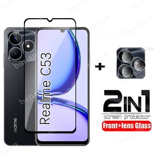 Kính Cường Lực Bảo Vệ Camera 2 Trong 1 Cho Realme C53 C55 C33 C35 C30 C30s C11 2021 10 9 8 Pro + 5G