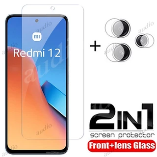 Kính Cường Lực 2 Trong 1 Bảo Vệ Ống Kính Máy Ảnh HD Cho Xiaomi redmi 12 redmi 12