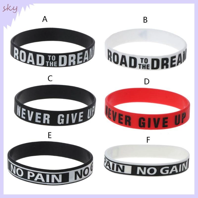 Sky motivational bracelet vòng tay cao su silicone trang sức cho trẻ em người lớn