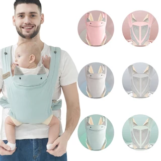 Đai Địu Em Bé Bằng Cotton Thoáng Khí Hình Kangaroo Dễ Thương