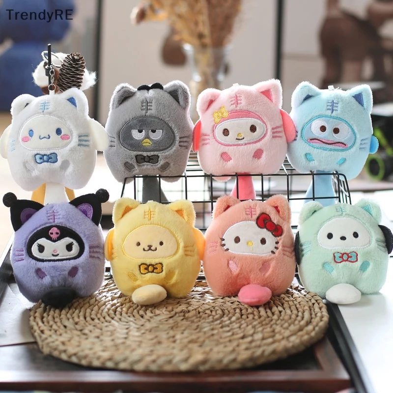 SANRIO Móc Khóa Hình Chú Hổ Kuromi My Melody Cinnamoroll Nhồi Bông Dễ Thương