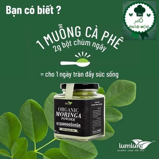 Bột chùm ngây hữu cơ 150g Lumlum Organic Moringa Powder  Organic_Life