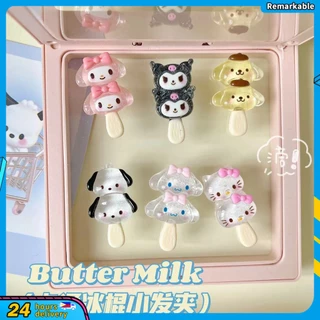 Sanrio Kẹp Tóc Mỏ Vịt Mini Phong Cách Kuromi Cinnamoroll Melody Nhật Bản Ngọt Ngào Cho Nữ