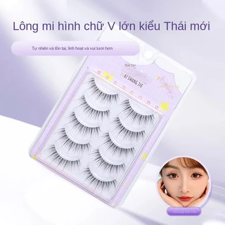 Dfy-11 Trong Suốt Thân Lông Mi Giả Cổ Tích Dài Đuôi Cá Kết Hợp Truyện Tranh Tự Nhiên Lông Mi Tự Dính 5 Đôi