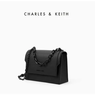 Charles and KEITH CK2-807010611 Túi Đeo Vai Màu Đen Dành Cho Bạn Nữ