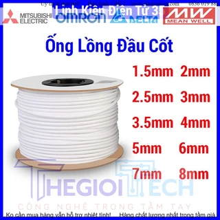 Ống lồng đầu cốt nhựa PVC trắng đường kính 1.5mm/2mm/2.5mm/3mm/3.5mm/4mm/5mm/6mm/7mm/8mm 1 cuộn 1kg