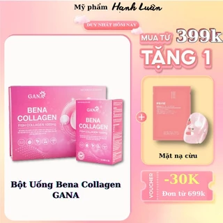 Bột Uống Bena Collagen GANA Hộp 30 trắng da, tăng độ đàn hồi cho da, chống lão hóa, cấp ẩm, myphamhanhluan