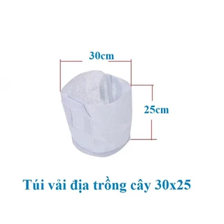 TÚI VẢI ĐỊA KỸ THUẬT TRỒNG CÂY CÓ QUAI SIZE 30X25 - CHUYÊN DÙNG ĐỂ TRỒNG, ƯƠM CÂY