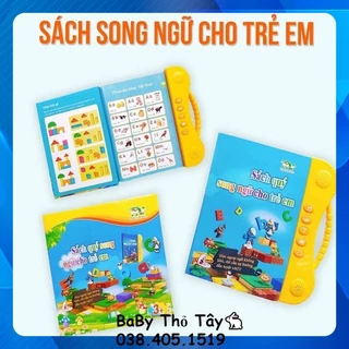 [Phiên Bản Mới nhất] Sách Nói Điện Tử Song Ngữ Anh- Việt Giúp Trẻ Học Tốt Tiếng Anh- Cho Bé Từ 1- 7 Tuổi