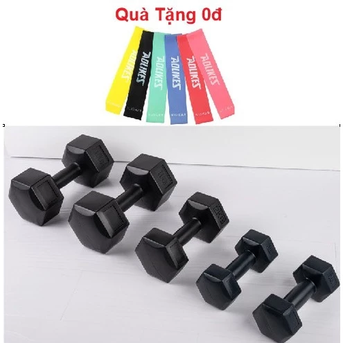 Tạ tay 9kg /1 chiếc nhựa đúc bê tông đặc ruột hình lục giác