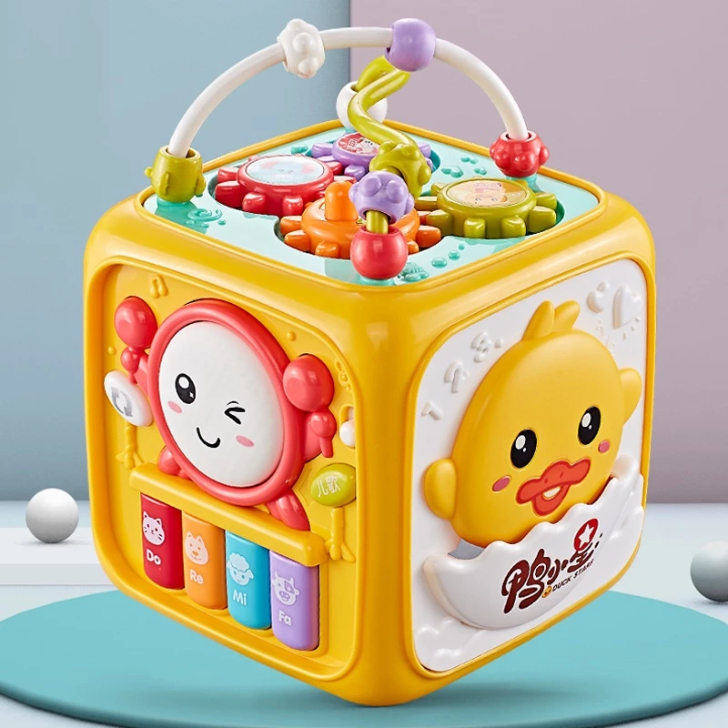 6 IN 1 ACTIVITY MUSICAL TOYS CUBE KIDS LEARNING TOYS BABY DRUMMING ALAT MUSICAL CUBE EARLY EDUCATION TOY