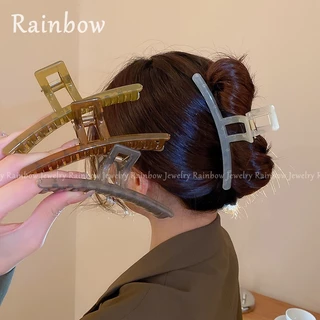 [rainbow] Kẹp thạch mới kích thước lớn 13cm phù hợp với kẹp tóc cá mập nữ multi-hair clip