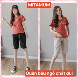 Quần bầu ngố mùa hè chất đũi dáng baggy mặc nhà đi chơi thiết kế thời trang cao cấp đẹp giá rẻ QB021