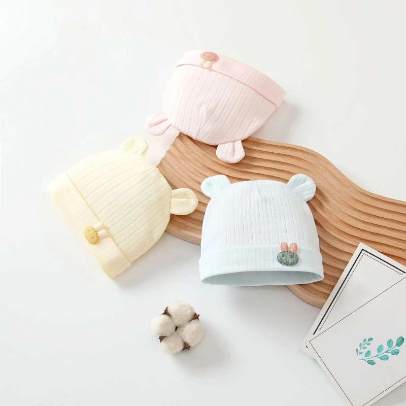 Mũ Cotton Một Lớp Mềm Mại Thời Trang Xuân Thu Cho Bé Trai Và Gái