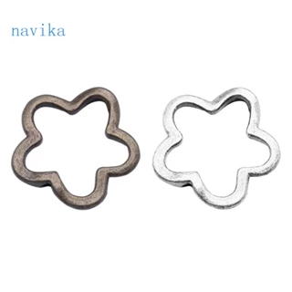 Set 20 Hạt Charm Hình Hoa 16x16mm Làm Trang Sức