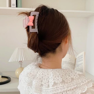 Kẹp tóc nữ Hàn Quốc càng cua nhám cỡ lớn cute xinh đẹp nhiều màu hot trend SHERI