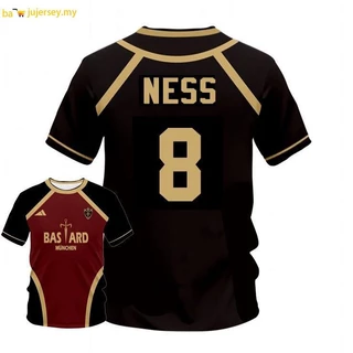 2024ness jersey anime Áo Sơ Mi Khóa Xanh Sao munchen