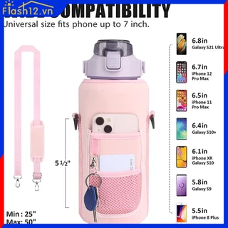 2L phích nước tay áo chai bao, công suất lớn motivational Ấm đun nước chủ túi, drinkware phụ kiện flash12 _ VN