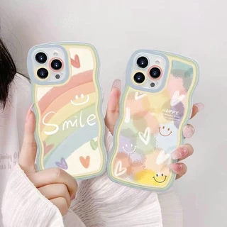 DBW| Ốp lưng Xiaomi Poco F4 X3 X4 X5 M3 M4 Pro NFC M5S Redmi A1 A2 S2 4X 5 Plus 6 5A 6A 7 8 8A Pro 9T 9A 9C 10C 10A 12 12C Soft Painting Smlie Rainbow Love Wave Edge Case