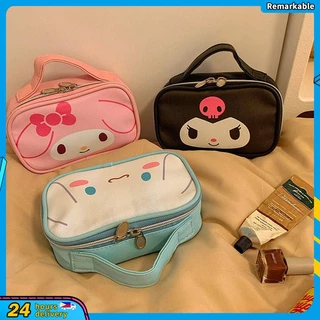 Túi Đựng Đồ Trang Điểm Chống Thấm Nước Họa Tiết Hoạt Hình Sanrio Kuromi Melody Cinnamoroll