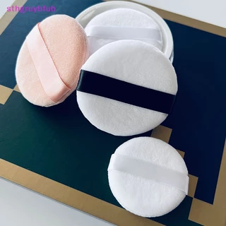 Sthb crystal velvet powder foundation puff professional round shape portable soft cosmetic puff makeup foundation sponge beauty tool vn