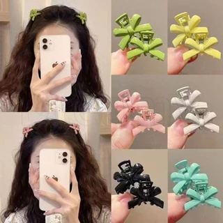 Kẹp tóc màu kẹo bowknot kim loại / kẹp tóc bên nơ nhỏ hàn quốc / kẹp tóc công chúa nhỏ bị gãy / kẹp tóc nữ ngọt ngào trang sức mũ thời trang