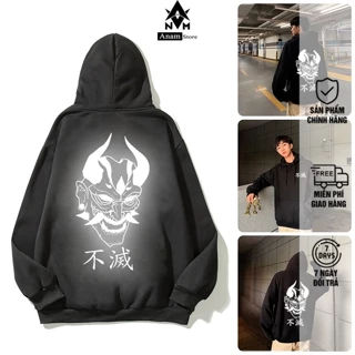 Áo Hoodie Nam Nữ Phản Quang Oni 02, Vải nỉ Ngoại, Anam Store