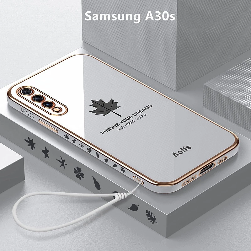 Ốp Lưng Samsung A30s Mềm Chống Sốc Họa Tiết Lá Phong Cho Ốp Điện Thoại Samsung Galaxy A30s