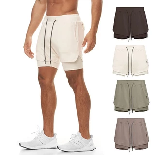 Quần Short Joggers Nam 2 Trong 1