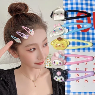 SANRIO Kẹp Tóc BB Hình Melody Kuromi Melody Dễ Thương Phong Cách Nhật Bản Cho Nữ