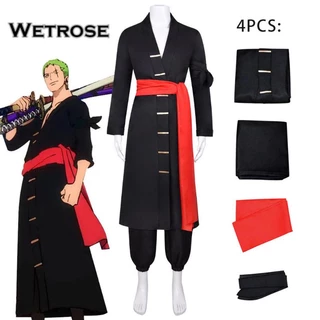 [Wetrose] ONE PIECE Roronoa Zoro Jurou Wano country Trang phục hóa trang Halloween nhập vai Bộ đồ quần áo