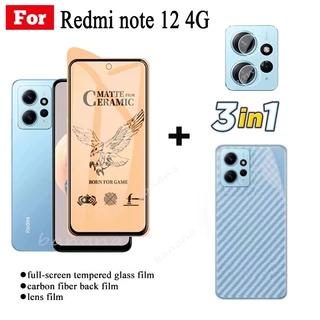 Kính Cường Lực Gốm Sứ 3 Trong 1 Bảo Vệ Camera 3 Trong 1 Cho Redmi note 12 4G note 12 pro 11pro 11s 10s 12C 10C