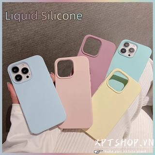 Ốp Điện Thoại Silicone Mềm Phủ Toàn Diện Chống Sốc Đơn Giản Cho iPhone 14 13 12 11 Pro Max