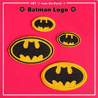 ☸ Sticker Ủi Thêu Hình Batman ☸ 1 Miếng Dán Ủi Lên Quần Áo Hình Huy Hiệu
