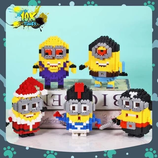 mô hình lắp ráp 3d Minions dễ thương (cute) kẻ cắp mặt trăng qùa tặng sinh nhật trẻ em bạn trai bạn gái 10xtimes