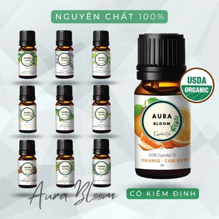 Tinh Dầu Thiên Nhiên Thơm Phòng Aura Bloom Nguyên Chất Nhiều Mùi Hương 10ml