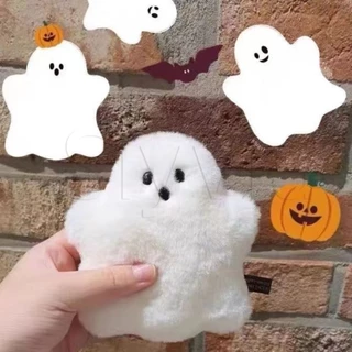 Móc Chìa Khóa Xe Hơi / Túi Xách Hình Ma Trắng Vui Nhộn Sáng Tạo Thích Hợp Làm Quà Halloween Cho Nam Và Nữ