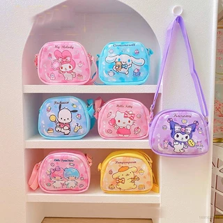 Sanrio Túi Đeo Chéo Cỡ Lớn In Hình Kuromi Pochacco Dễ Thương Cho Nữ