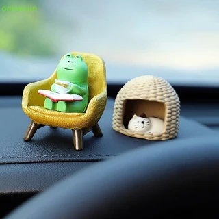Onewsun động vật dễ thương trang trí nội thất ô tô phụ kiện nội thất ô tô ếch mèo trang trí mới